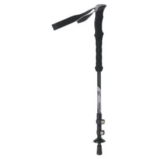 Палка для скандинавской ходьбы, телескопическая, 3 секции, до 135 см, цвет чёрный