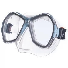 Маска для плавания SALVAS Phoenix Mask CA520S2QYSTH, размер взрослый, серебристо-голубая