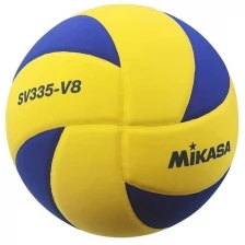Мяч для волейбола на снегу MIKASA SV335-V8 , р.5, FIVB Appr, синт.пена ТПЕ, клееный, бутиловая камера , жел-син