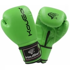 Перчатки боксерские Kougar Ko500-10, 10oz, зеленый