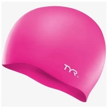 Шапочка для плавания Tyr Wrinkle Free Silicone Cap, силикон, Lcs/693, розовый