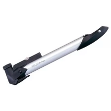 Насос велосипедный GIYO GP-91, алюм.,Т-ручка, манометр, авто/вело переходник, серебрист.