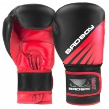 Боксерские перчатки Bad Boy Training Series Impact Boxing Gloves - Black/Red 16 унций