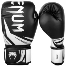 Боксерские перчатки Venum Challenger 3.0 Boxing Gloves-Black/White 12 унций