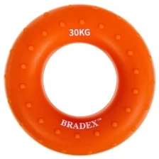 Эспандер BRADEX кистевой 30 кг, круглый массажный, оранжевый