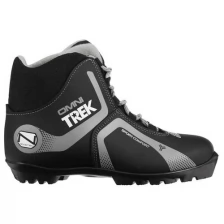 Ботинки лыжные TREK Omni 4 NNN, цвет чёрный, лого серый, размер 36