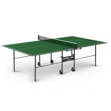 Теннисный стол Start Line Olympic для помещений (встроенная сетка, цвет зеленый)