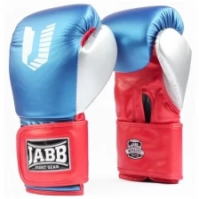 Перчатки бокс.(иск.кожа) Jabb JE-4081/US Ring синий/красный/серебро 14ун.