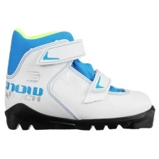 Ботинки лыжные TREK Snowrock SNS ИК, цвет белый, лого синий, размер 32./В упаковке шт: 1