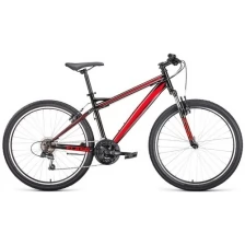 Велосипед взрослый Forward FLASH 26 1.0 черный/красный (RBK22FW26651)