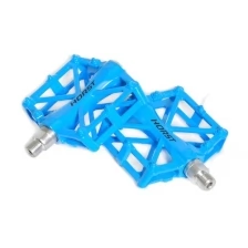 Велосипедные педали алюминиевые широкие 92*95*15мм синие HORST