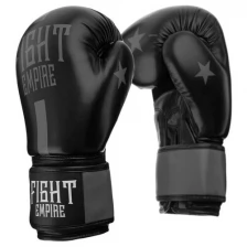 Перчатки боксёрские соревновательные Fight Empire, 10 унций, цвет чёрный/красный Fight Empire 415395 .