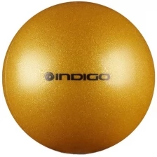 Мяч для художественной гимнастики INDIGO металлик 400 г IN118 Фиолетовый с блестками 19 см