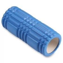 Ролик массажный для йоги IN233 INDIGO PVC Черный 33*14 см