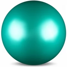 Мяч для художественной гимнастики силикон Металлик 300 г AB2803 Зеленый 15см