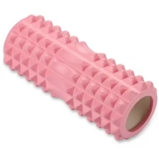 Ролик массажный для йоги INDIGO PVC IN267 Фиолетовый 33*14 см