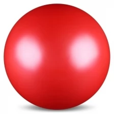 Мяч для художественной гимнастики силикон Металлик 300 г AB2803 Красный 15 см
