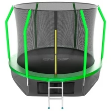 Батут с внутренней сеткой и лестницей EVO JUMP Cosmo 10ft (Green) + нижняя сеть