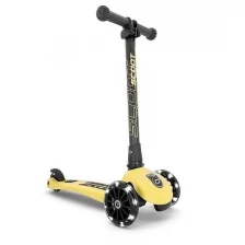 Трехколесный самокат Scoot&Ride складной Highway Kick 3 Led Персик
