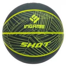 Мяч баскетбольный INGAME SHOT р.7 цв.черный желтый