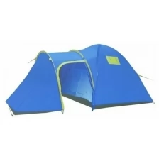 Шестиместная палатка с тамбуром XFY-1636, размер Д470*Ш240*В185, туристическая палатка голубая