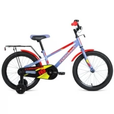 Детский велосипед FORWARD METEOR 18 2021, серый/желтый