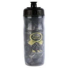 Фляга V-GRIP V-650AAR, 680мл, термос, пластик, с силик.клапаном, открытие одной рукой, черныйзолотой