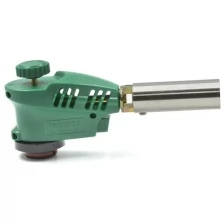 Газовая горелка KS-1005 с пьезоподжигом /газовая горелка зеленая/горелка-насадка