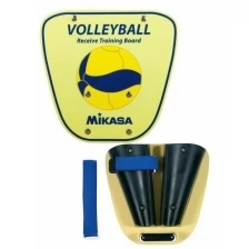 Доска волейбольная MIKASA AC-RT200W для отработки приемов, размер 30,5*29,5 см, желто-синий