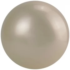 Мяч для художественной гимнастики MADE IN RUSSIA однотонный, AG-19-07, диам. 19 см, ПВХ, жемчужный