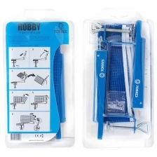 Сетка для наст. тенниса TORRES Hobby , TT5017 в компл. с мет. стойками, синяя