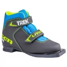 Ботинки лыжные TREK Laser NN75 ИК (черный, лого лайм неон) (р.32) 4027290