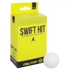 Мяч для настольного тенниса 40 мм (набор 6 шт), цвет белый 3544176