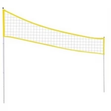 Сетка для пляжного волейбола желтая, толщина нити: 3,0 мм., (в комплекте: трос, зажим, коуш)
