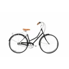 Городской велосипед Bear Bike Lissabon (с фонарем) (2021) черный 45см