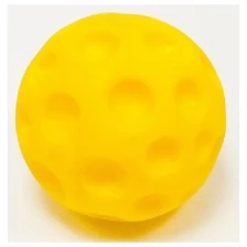 Мяч массажный с выемкой 100мм желтый