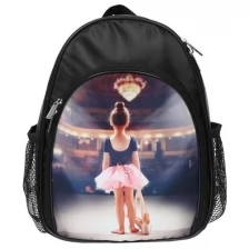 Рюкзак для гимнастики, ткань п/э, 25 х 33 х 14 см, цвет чёрный, 201-006