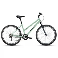 Женский велосипед ALTAIR MTB HT 26 low 2021, темно-синий/розовый, рост 17"