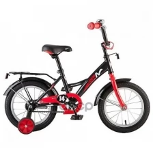Велосипед 14 детский Novatrack Strike (2020) 9 черный/красный (требует финальной сборки)