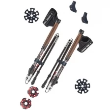 Палки для скандинавской ходьбы 5-и секционные NordicTrail Micro 100% 3K-Carbon