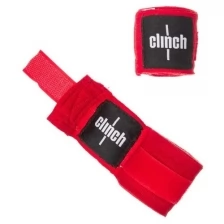 Бинты эластичные Clinch Boxing Crepe Bandage Punch красные (длина 3.5 м)