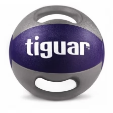 Медбол Tiguar, 10 кг, серый , фиолетовый