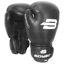 Перчатки боксерские BoyBo Basic к/з 14 OZ цв.черный