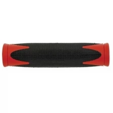Ручки на руль резин. 2-х компонент. 130мм черно-красные (на блистере) VELO