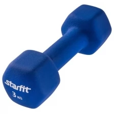 Гантель неопреновая STARFIT Core DB-201 3 кг, коралловый