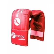 Перчатки снарядные Rusco, кожзам, красно-сине-черный р.S