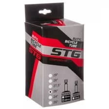 Камера велосипедная STG, бутил ,26Х3,0 ,автониппель 48мм (упак.: коробка)