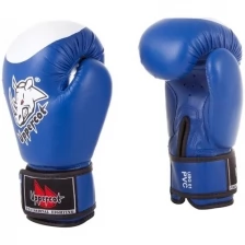 Боксерские перчатки UBG-01 PVC синий 8 oz