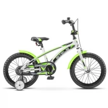 Детский велосипед STELS Arrow 16" V020 Белый/зелёный (требует финальной сборки)