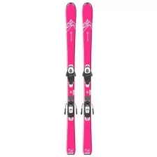 Горные лыжи Salomon QST LUX Jr M (130-150) + L6 GW J2 80 Pink (21/22) (130)